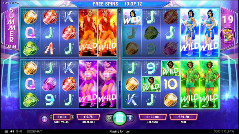 Summer Jam slot screen 8