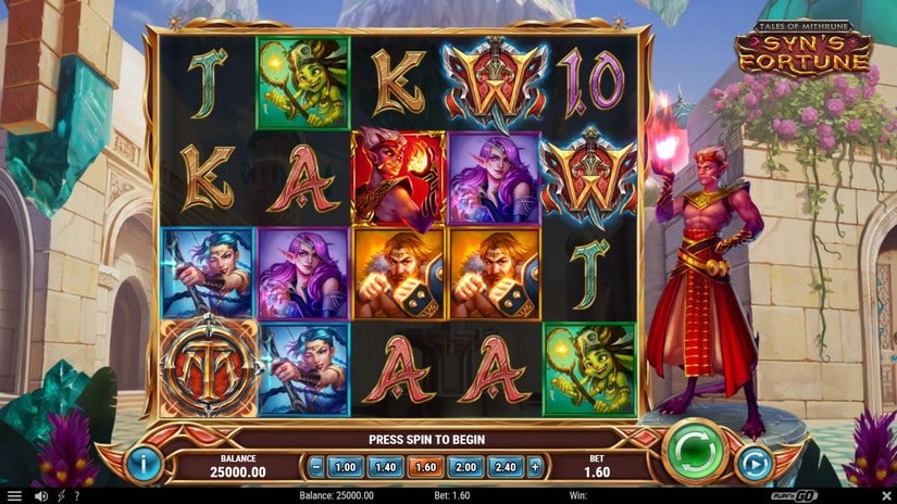 Tales of Mithrune Syn’s Fortune slot screen 1