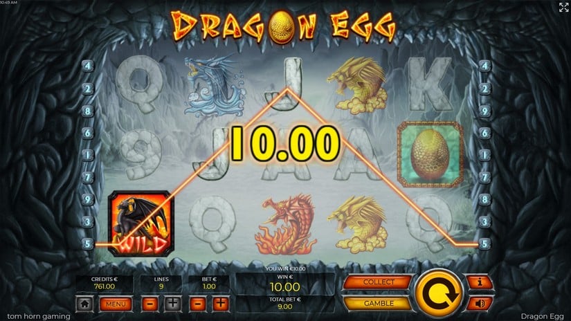 Dragon Egg slot screen 3