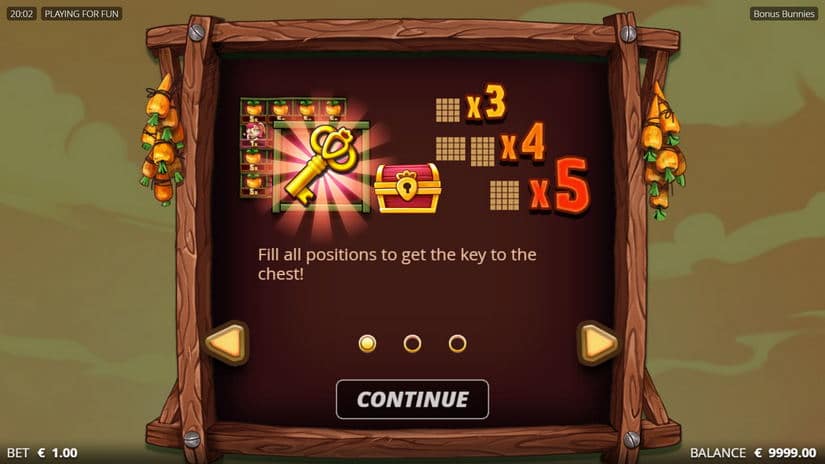 Bonus Bunnies slot screen 4