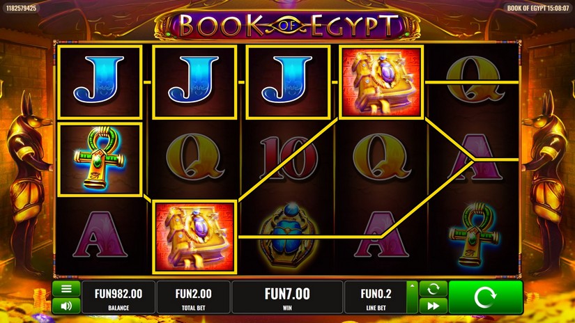 Book of Egypt slot screen 2