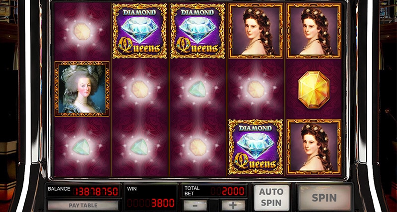 Queens & Diamonds slot screen 1