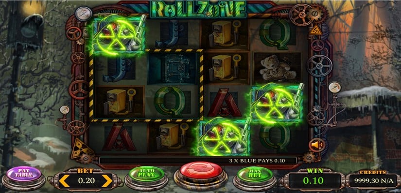 RollZone slot screen 4