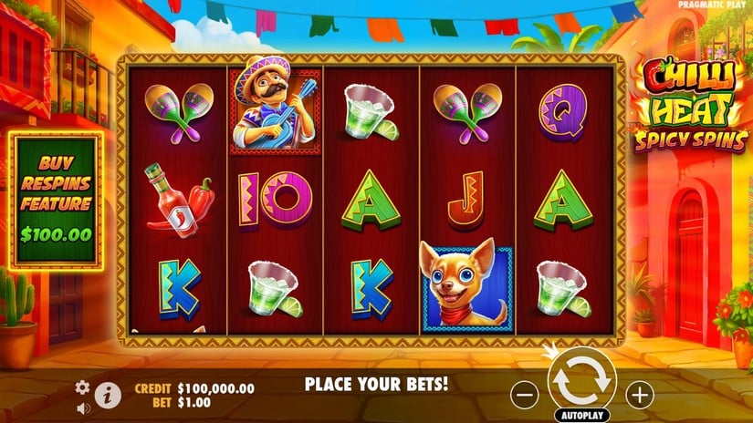 Chilli Heat Spicy Spins slot screen 1