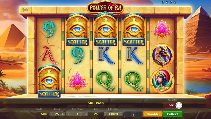 Power of Ra slot screen 3