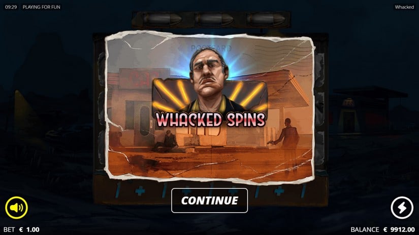 Whacked! slot screen 3