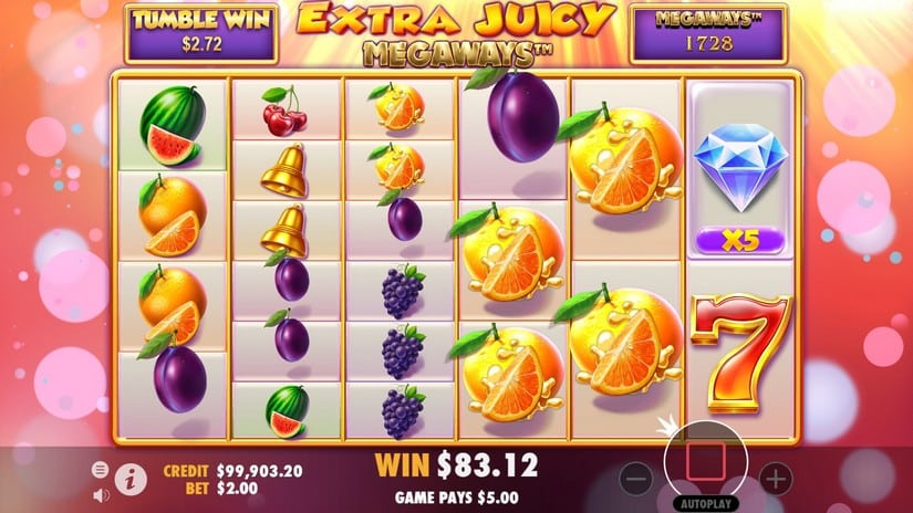 Extra Juicy Megaways slot screen 7