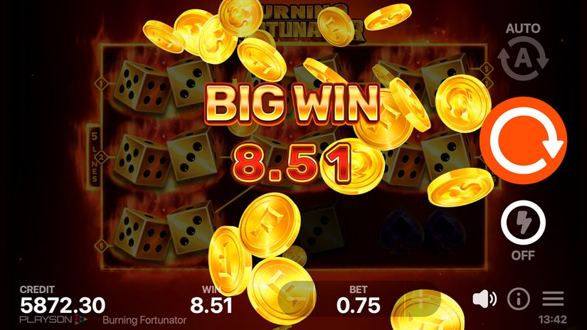 Burning Fortunator slot screen 3