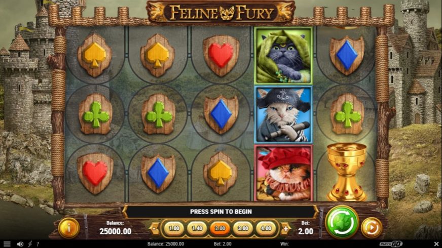 Feline Fury slot screen 1