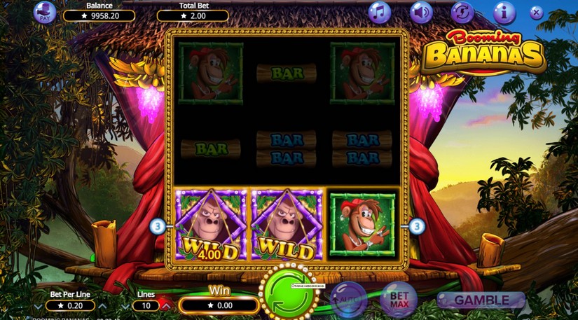 Booming Bananas slot screen 1
