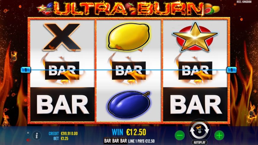 Ultra Burn slot screen 3