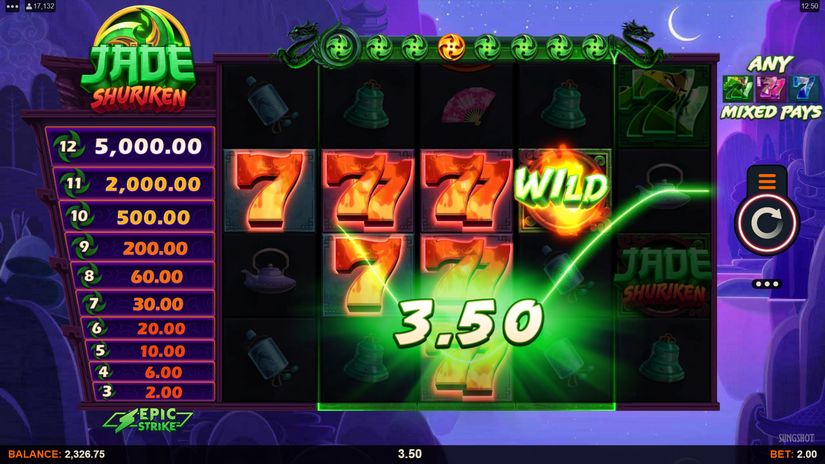 Jade Shuriken slot screen 3