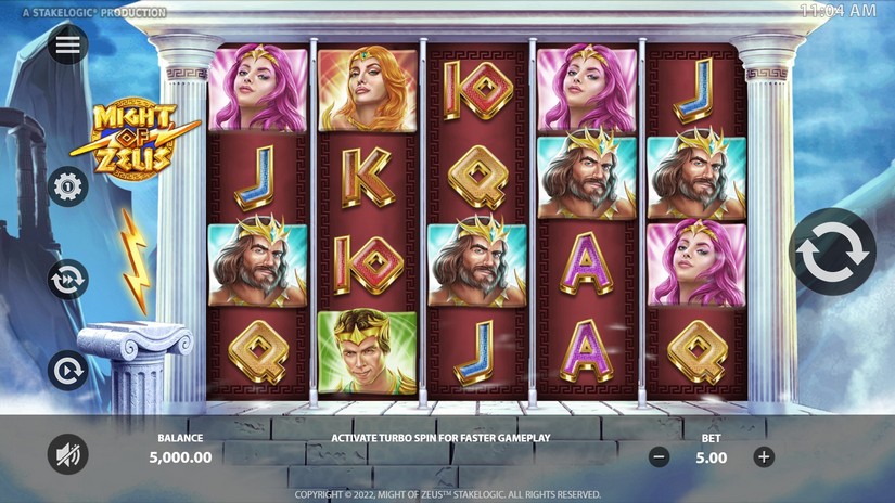 Might of Zeus slot screen 1