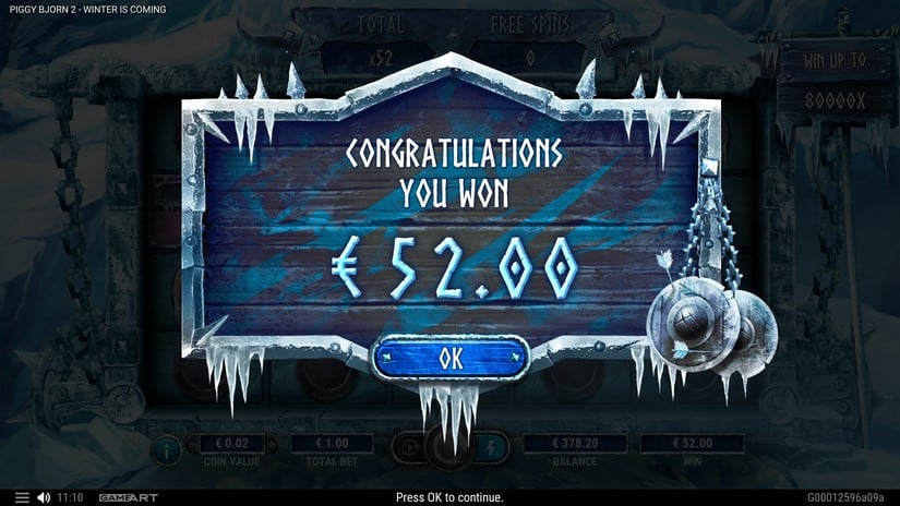 Piggy Bjorn 2 — Winter is Coming slot screen 7
