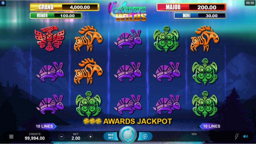 Aurora Wilds slot screen 1