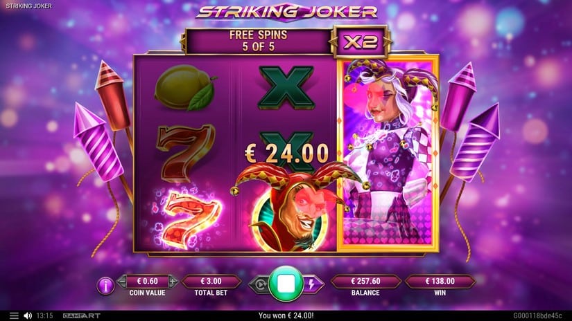 Striking Joker slot screen 8