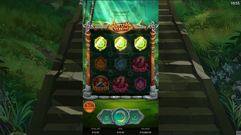 Ninja Vixens slot screen 2