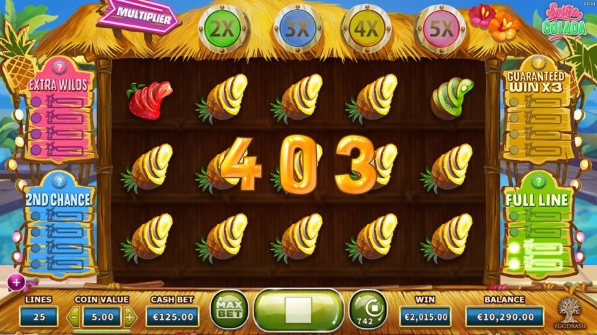 Spina Colada slot screen 2