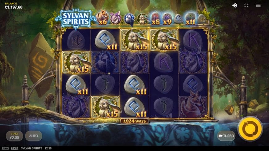 Sylvan Spirits slot screen 2