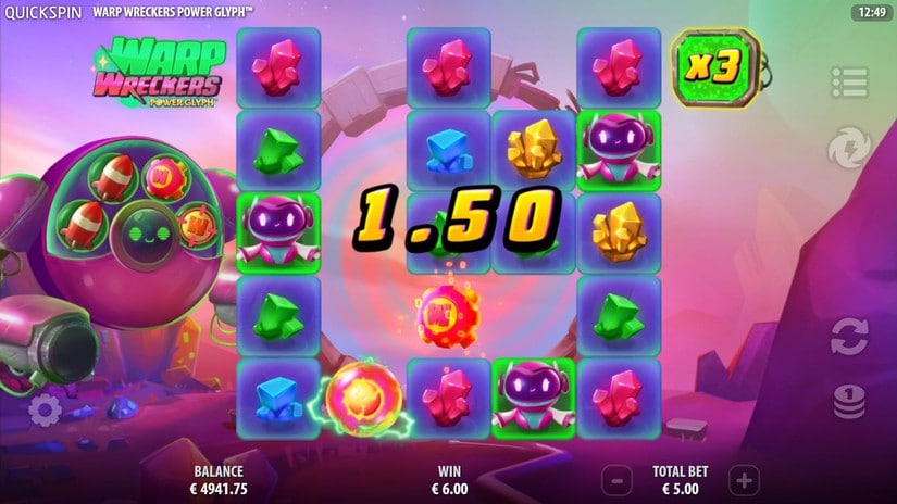 Warp Wreckers Power Glyph slot screen 3