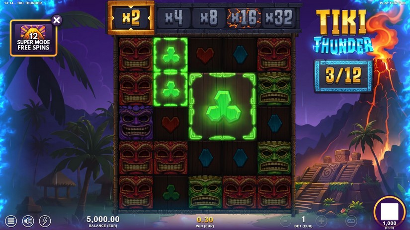 Tiki Thunder slot screen 5