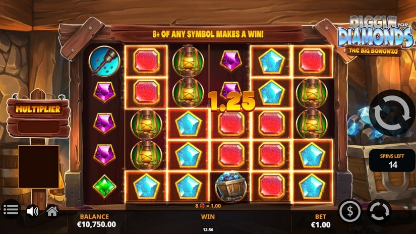 Diggin’ For Diamonds slot screen 4