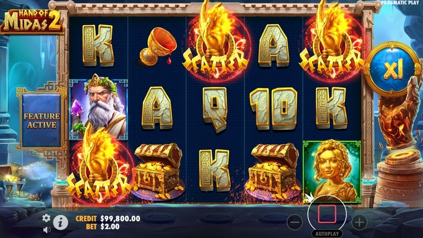 Hand of Midas 2 slot screen 1