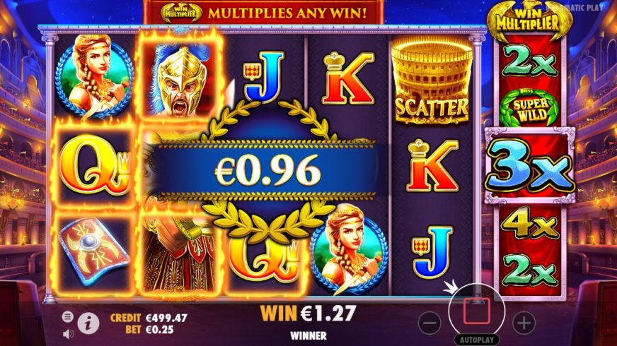 Wild Gladiators slot screen 6