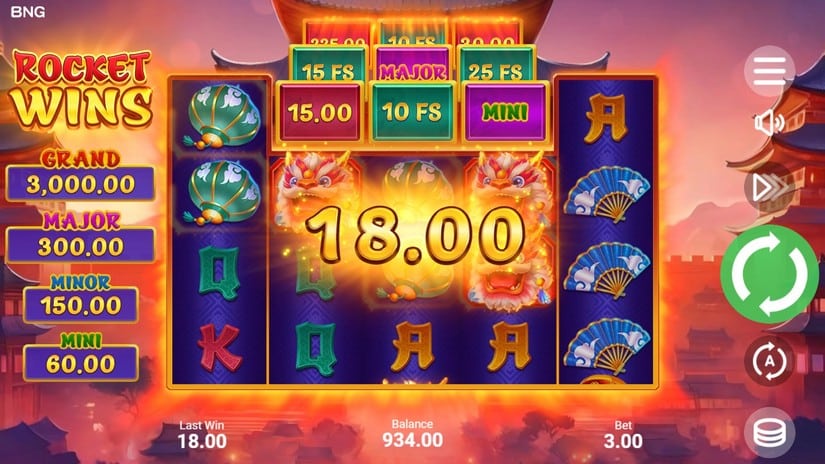 Rocket Wins slot screen 2