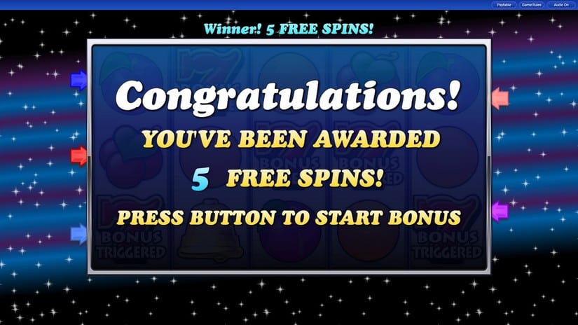 7s Wild slot screen 3