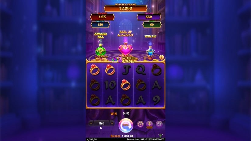 3 Witch’s Lamp slot screen 3