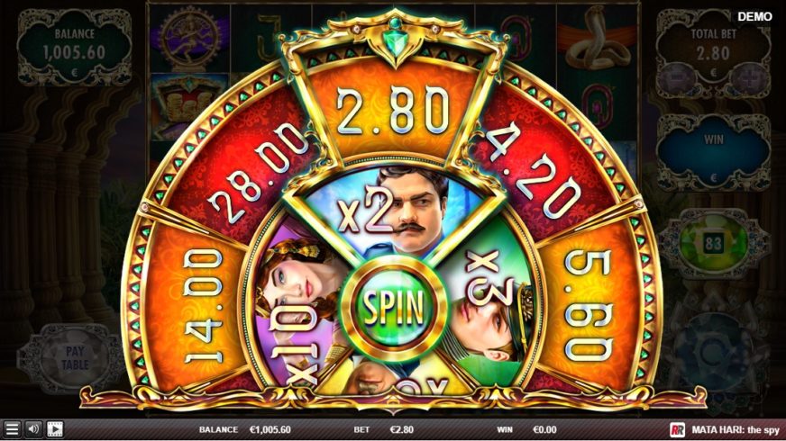 Mata Hari The Spy slot screen 4