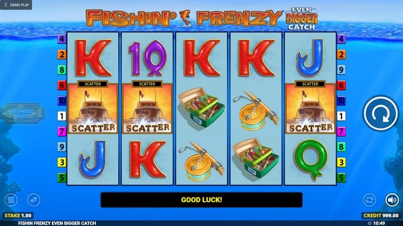 Fishin’ Frenzy Even Bigger Catch slot screen 2