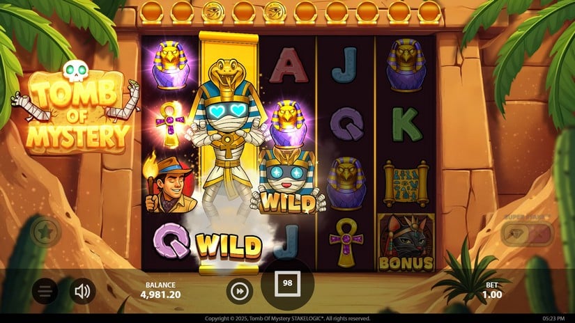 Tomb of Mystery slot screen 3