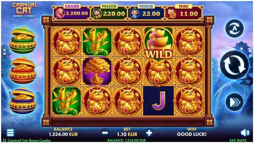 Carnival Cat: Bonus Combo slot screen 1
