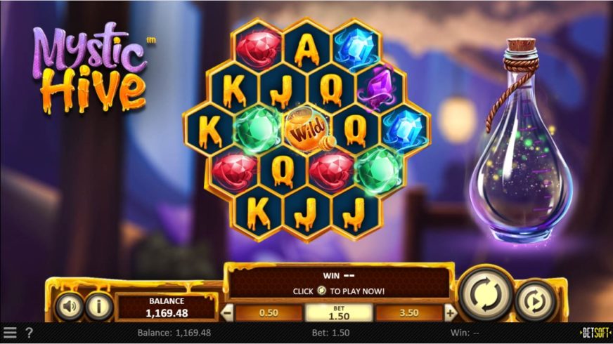 Mystic Hive slot screen 1