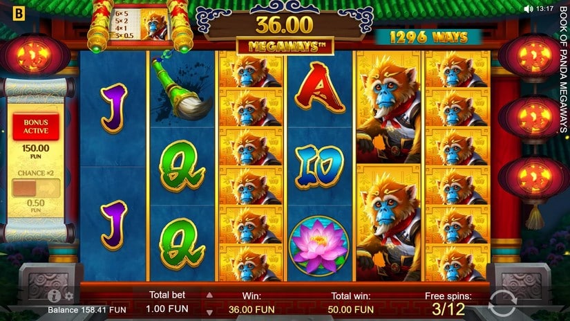 Book of Panda MEGAWAYS slot screen 5