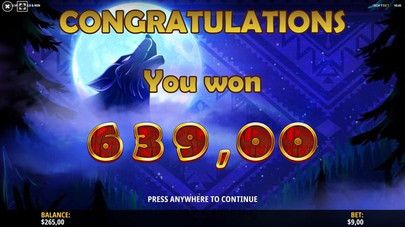 Moon Spirit slot screen 8