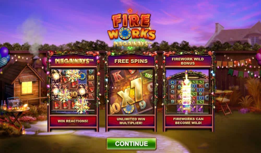 Fireworks Megaways features