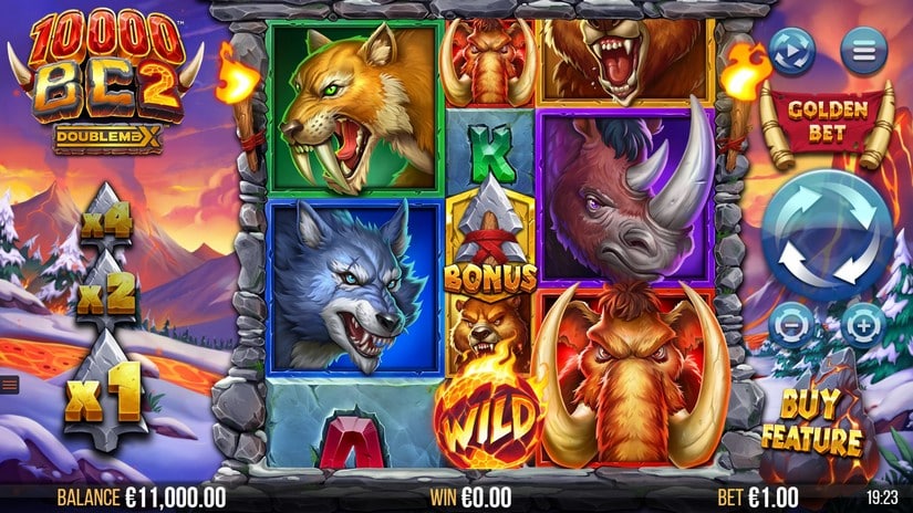 10000 BC 2 DoubleMax slot screen 1