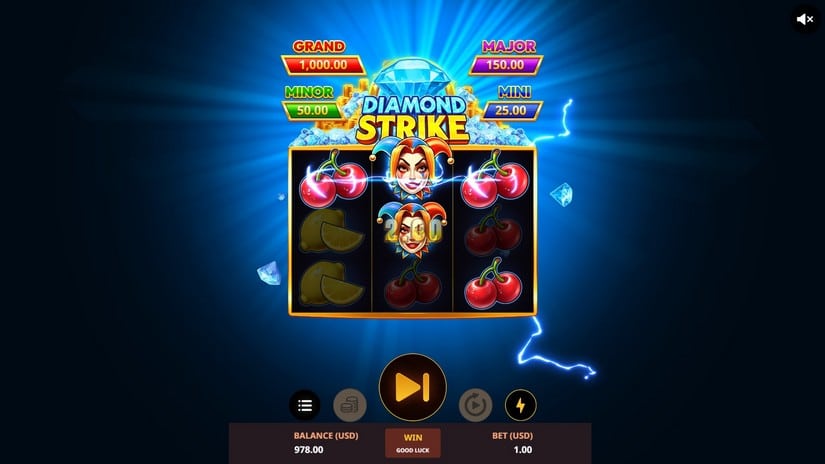 Diamond Strike slot screen 4