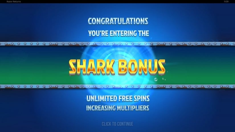 Razor Returns slot screen 4