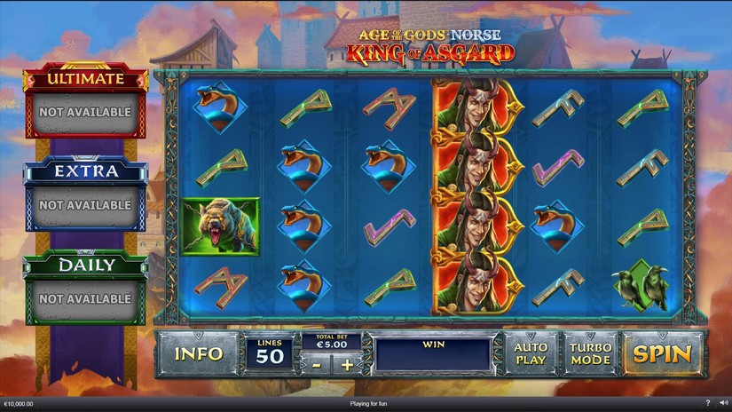 Age of the Gods Norse King of Asgard slot screen 2