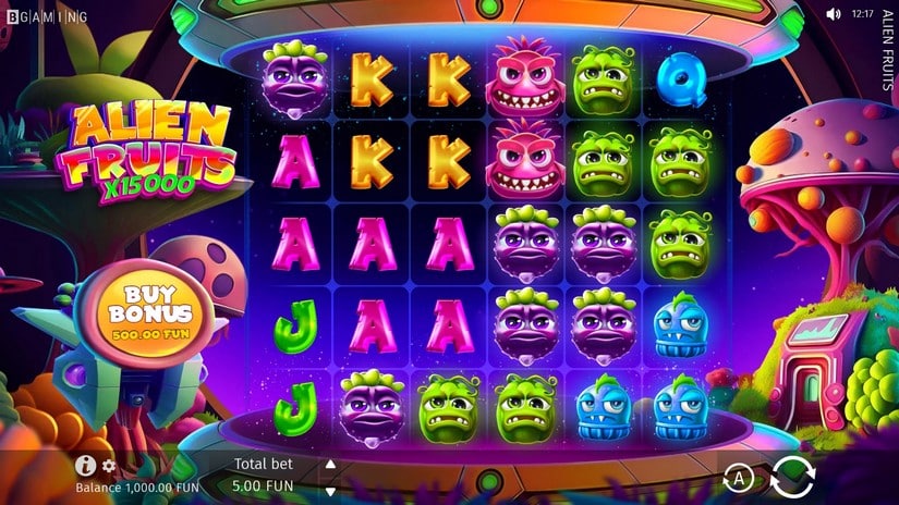 Alien Fruits slot screen 1