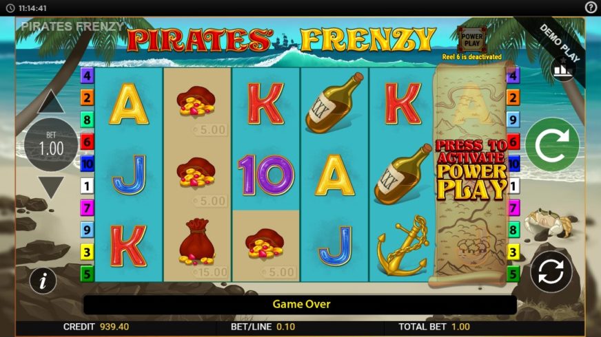 Pirates Frenzy slot screen 1