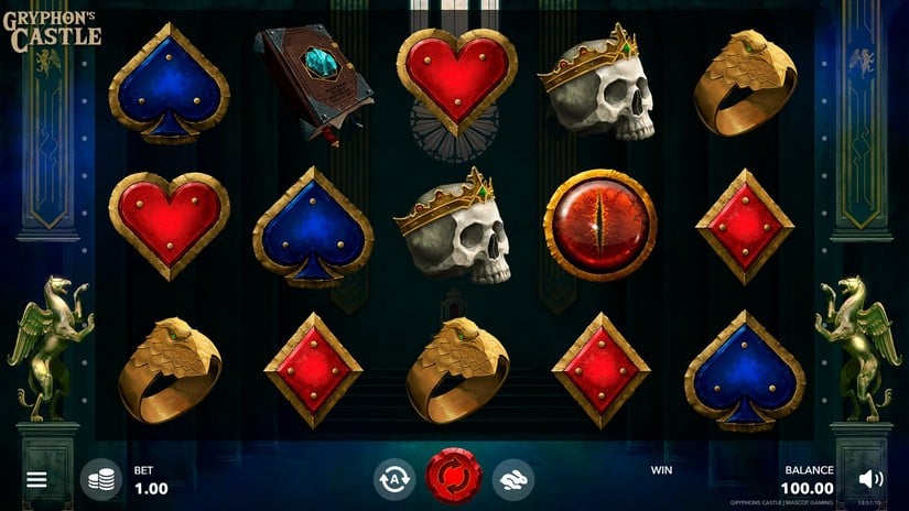 Gryphon’s Castle slot screen 1