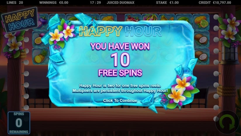 Juiced DuoMax slot screen 2