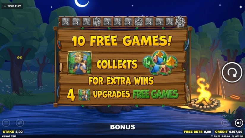 Canoe Trip slot screen 4