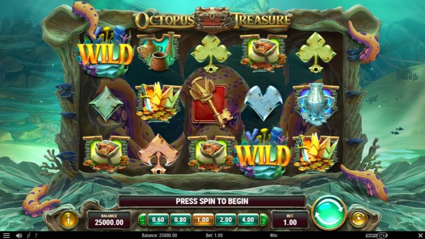 Octopus Treasure slot screen 1