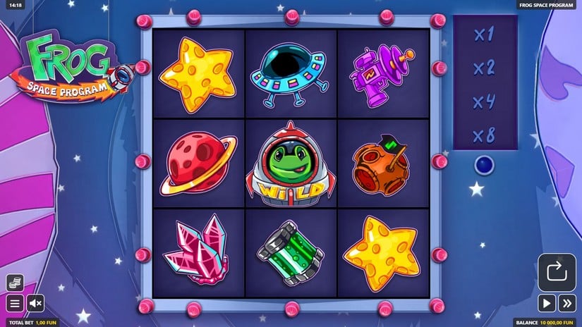 Frog Space Program slot screen 1